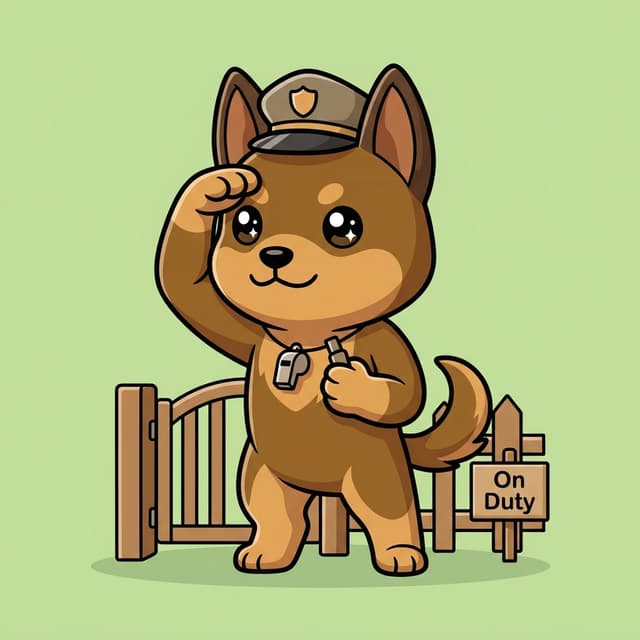 元気な番犬