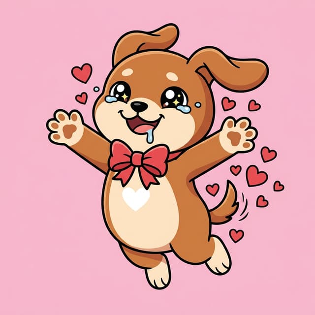 愛が止まらない犬