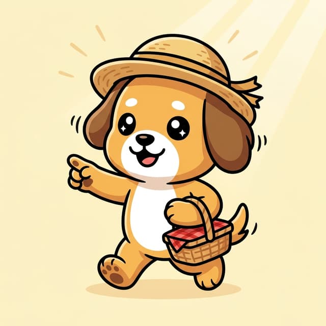 日だまりの旅犬