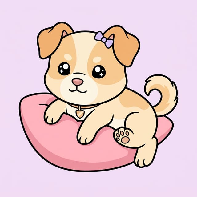 膝上の守護犬