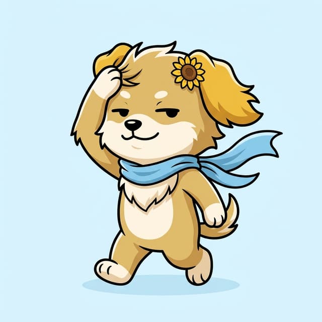 風まかせの社交犬