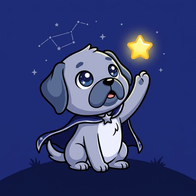 星空のナイト犬